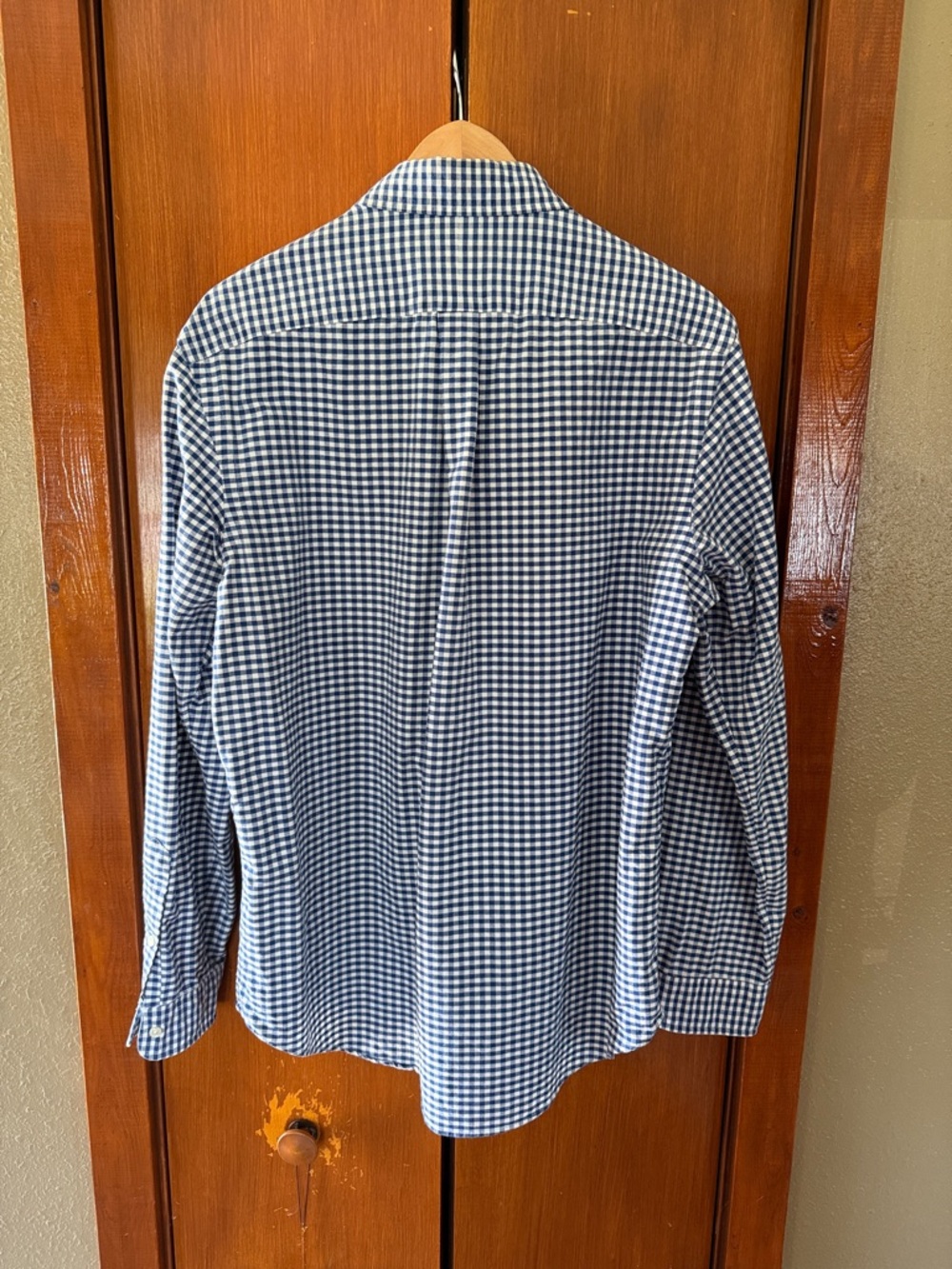 Ralph Lauren Navy and White Gingham Button-Down Shirt - Men's - Picture 2 of 4